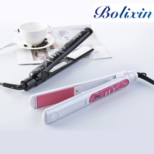 Free sample ionic flat iron with digital display power cable for hair straightener