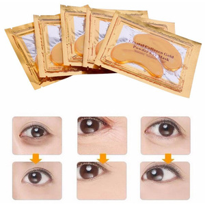 Gold collagen skin care eye patches crystal beauty anti dark circle homemade eye mask