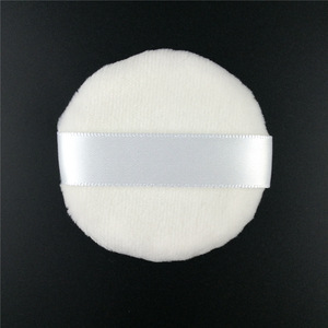 Handmade soft cosmetic 100% pure cotton puff for face powder