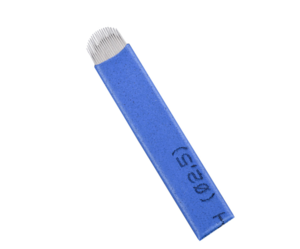 High quality blue U- style blade eyebrow tattoo needle