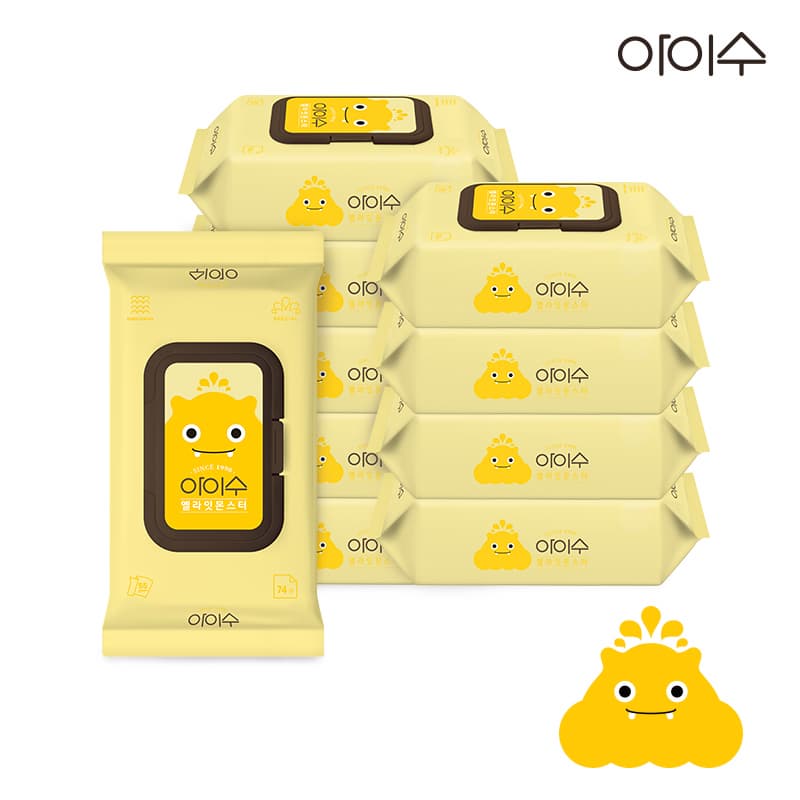 ISOO Yellait Monster 55gsm Wet Wipes 74S