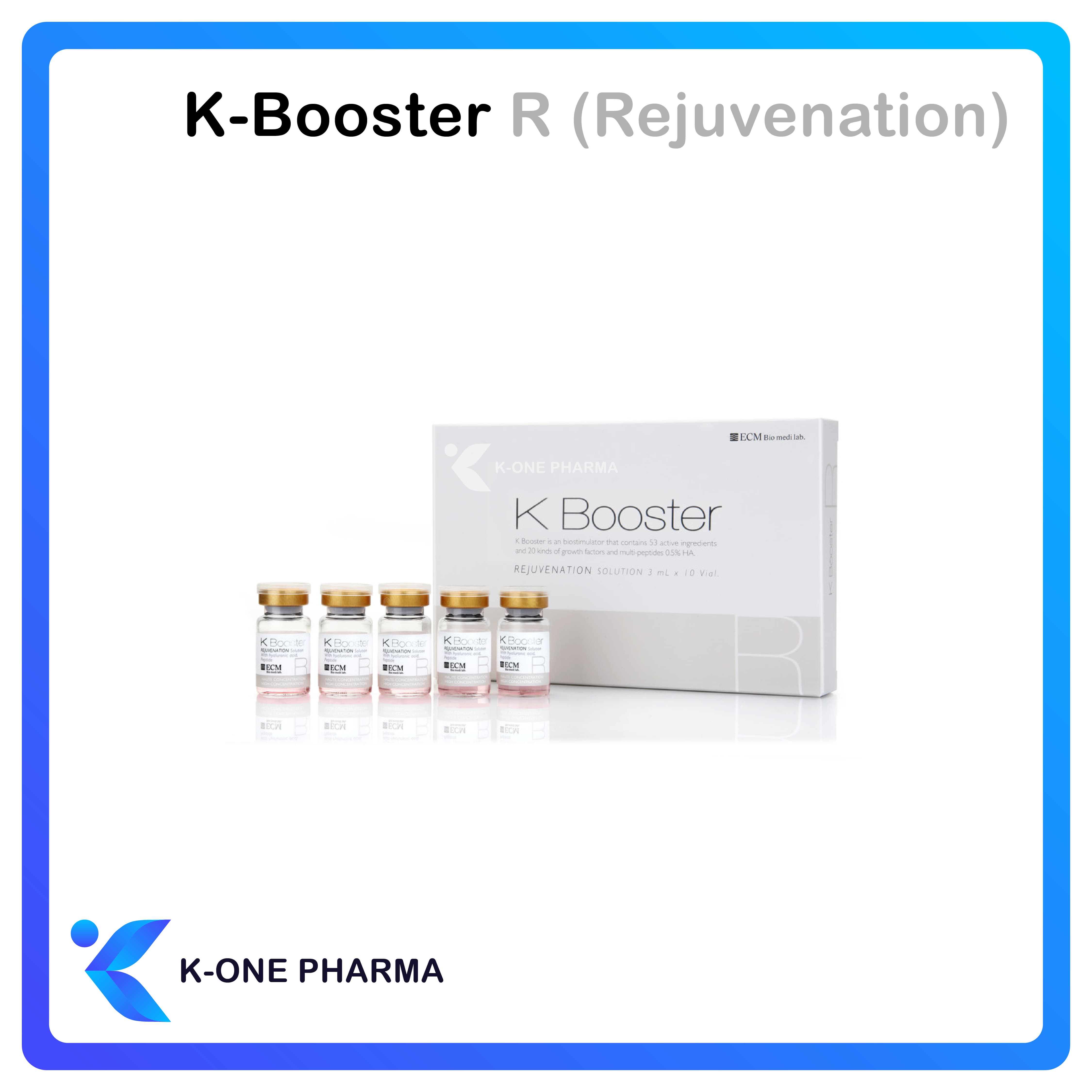 K-Booster R Rejuvenation Hyaluronic Acid Rediance More Powerful Hydration Collagen Stimulator