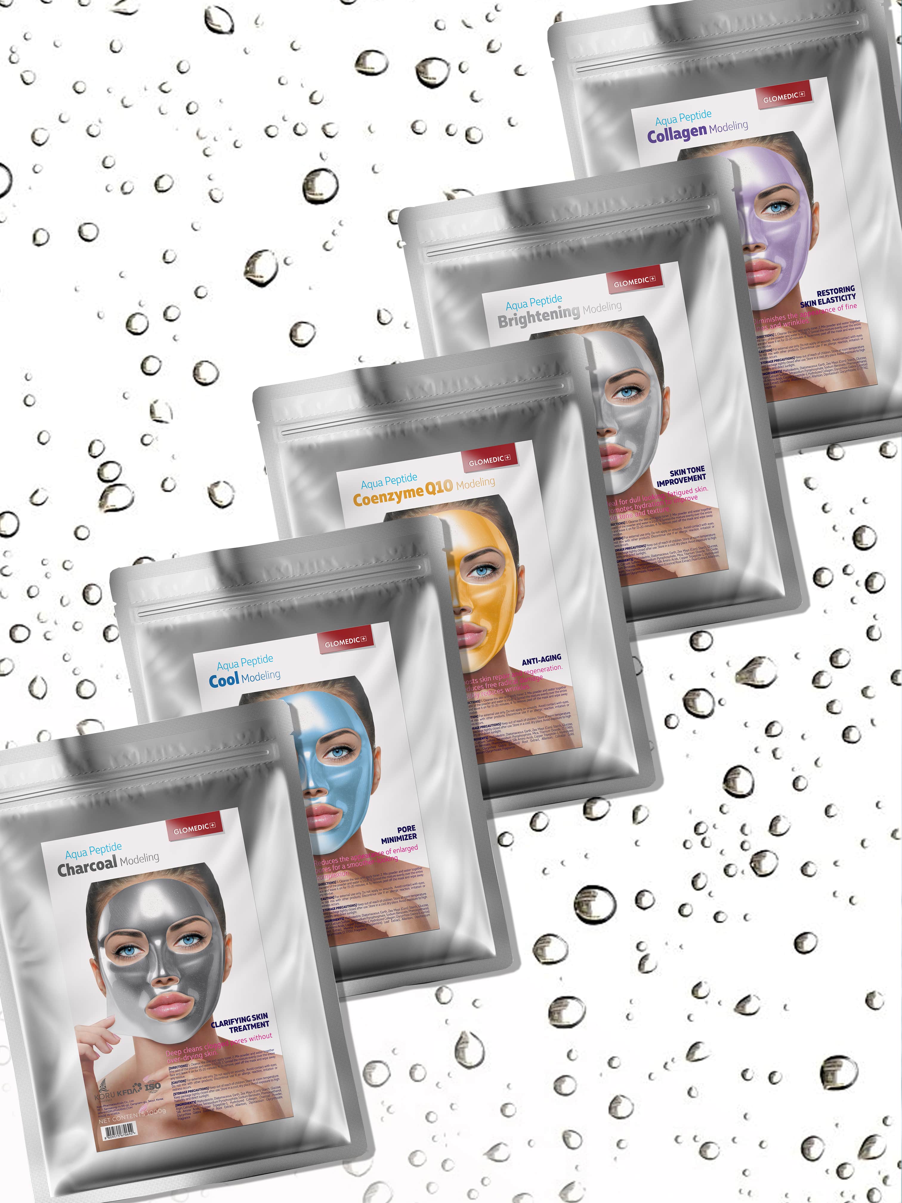 Korean Glomedic Face Mask / Powder Peel Off Modeling Mask