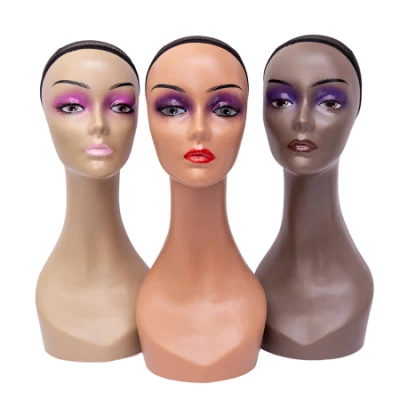 Mannequin Head for Wig Display Wig Head Stand Female Model Without Shoulders Mask Sunglass Hat Hair Wigs Display Stand