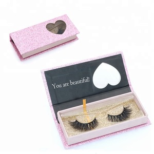 Manufacture custom eyelash box for natural premium 3D silk false eyelash