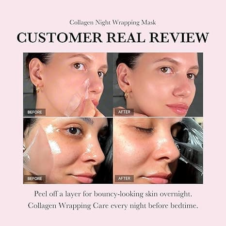 Medicube Collagen Overnight Wrapping Peel Off Facial Mask Pack 75ml 