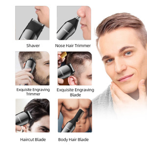 Mens Beard Trimmer for Men Hair Clippers Body Mustache Nose Hair Groomer Cordless Trimmer Grooming Kit