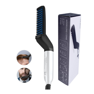 Multifunctional Electric Hair Comb Brush Beard Straightener Beard Straightening Comb Straight Hair Curler Styling Tools