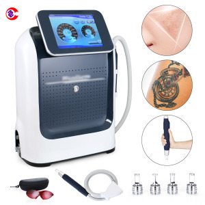 Multifunctional vertical 755nm picosecond 1064 nd yag 532 machine q switch nd yag laser tattoo removal