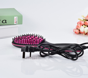 New Arrival Ceramic Hair Brush fast hair straightener led screen fast hair straightener flat iron straight