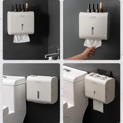 New High-Capacity Thickened Bathroom Toilet Tissue Box