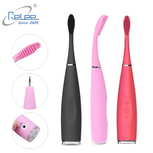 Newest Automatic Silicone toothbrush Sonic Electric toothbrush For Adult Kids replacement brush heads