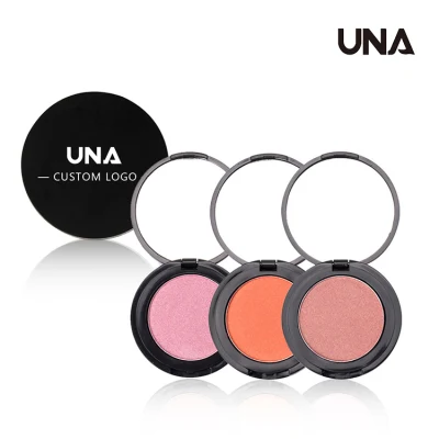 OEM ODM Custom Eyeshadow Cheek Blush Makeup Velvet Light Texture Natural High Pigment Single Powder Blush