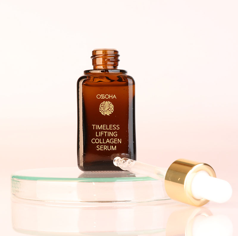 OSSOHA TIMELESS LIFTING COLLAGEN SERUM : INTENSIVE ANTI-WRINKLE CARE, PEPTIDE COMPLEX DOUBLE COLLAGE