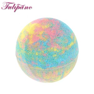 Private label fizzy rich bubble Vegan Organic Fizzy Surprise Toy Bath Bomb