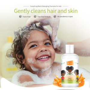 Prviate Label Kids Natural Curly Hair Shampoo Body Wash 2 In 1 Without Alcohol And Crutly Free