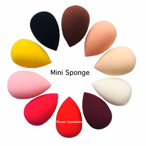 red black nude white Mini latex free beauty Sponge blender package private label foundation sponge puff