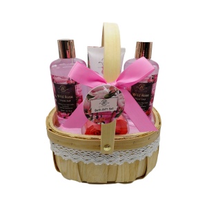 Rose Scent Bath Sets & Kits for Sale Bath Shower Gift Set in a Wooden Box Gift NEW