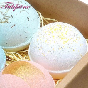 Shea Butter Natural Spa Colourful bath bombs fizzy