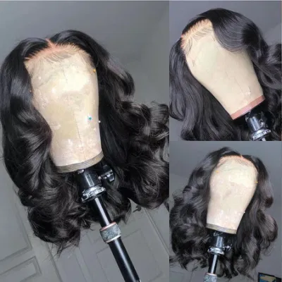 Short Wavy Wave Lace Front Wigs Bob Wig