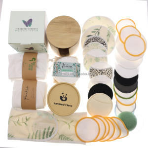 Sopurrrdy Bamboo Makeup Remover Cleansing Round Pad Washable Soft Cosmetic Clean Cotton Pads Make up Removal Bamboo Pads