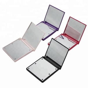 square 6 LED folded mirror pocket