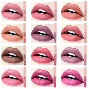 Wholesale Matte Custom Lip Glaze Make Own Brand Vegan Cosmetics No Label Liquid Makeup Low MOQ Private Label Lip Gloss