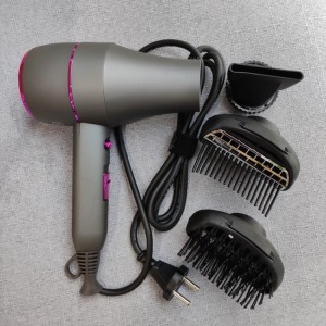 Wholesale price Fast Dry Powerful Compact Blow Dryer Set with Combs and Volumizer, low noise Professional One Step Hair Dryer