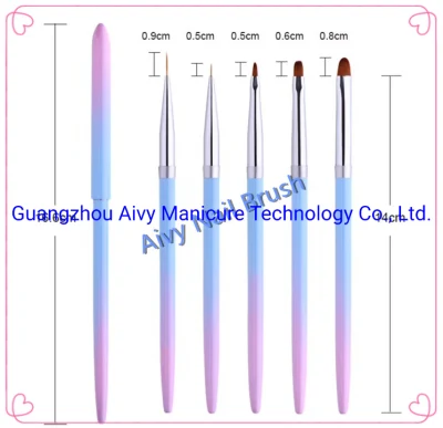 Wholesale Shinny Color Beauty Salon Nail Polish Gel Brush