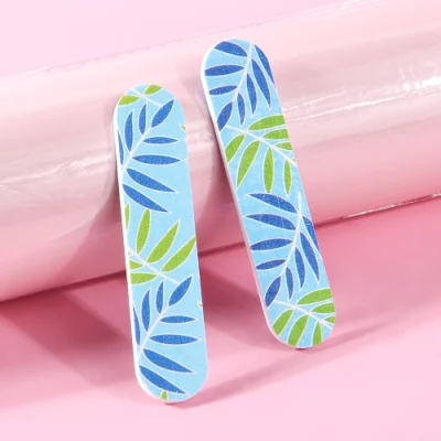 Yaeshii Colorful Cartoon Custom Double Side Nail File Sandpaper Plastic Nail File