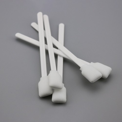 Square Head Composite Foam Cleaning Swab with White Handle
