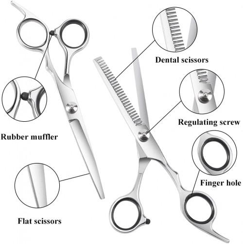 Barber Scissors Professional Hairdressing Scissors Set Styling hair cutting scissors Hair Beard Trimming Shaping Grooming Shear