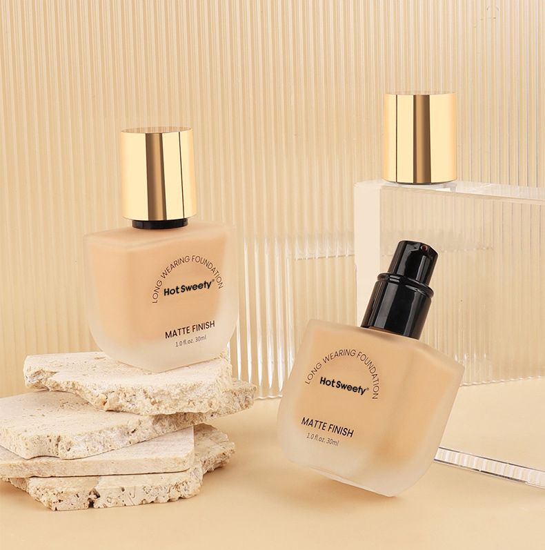 Waterproof Oil-controlling Matte Foundation Glass Bottle