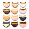 Customized Logo Lymphatic Face Brush Elliptical Facial Massager for Daily Concealer Cream Application and Jawline Contouring