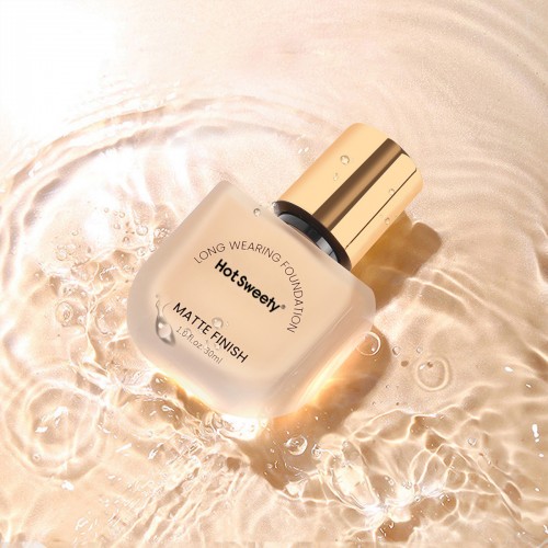 Waterproof Oil-controlling Matte Foundation Glass Bottle