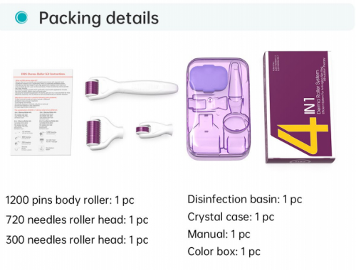 Derma Roller In Stock Microneedle Derma Roller 4IN1 derma roller skin