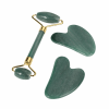 green aventurine jade face roller and guasha gift box set