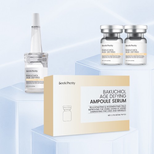 Korean Niacinamide Stem Cell Collagen Lifting Tightening Bakuchiol Age Defying Face Eye Ampoule Serum