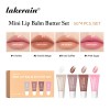 Mini Lip Balm Set Fruit Flavor Herbal Moisturizing Waterproof Travel Size Private Label Wholesale Low MOQ