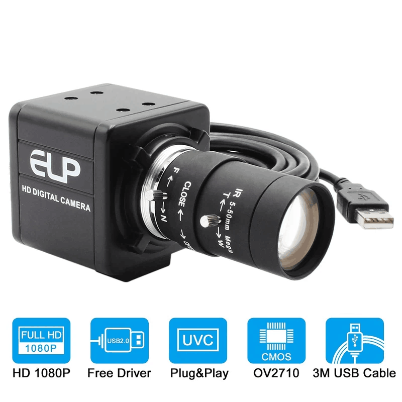 Full HD High Speed USB Webcam  with Manual Varifocal Lens