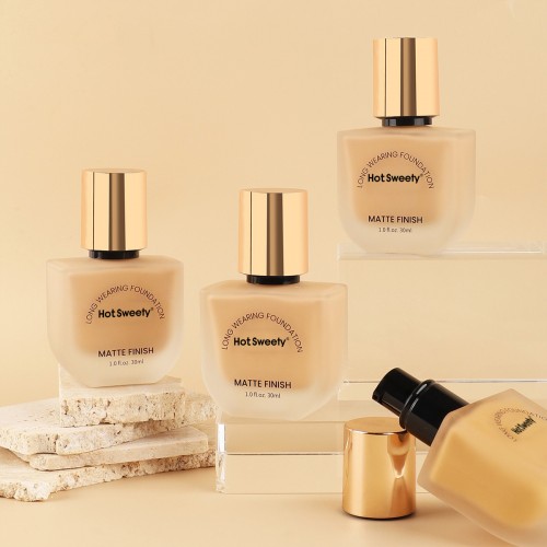 Waterproof Oil-controlling Matte Foundation Glass Bottle