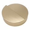 50MM Diameter Electroplated Gold Color Metal Zinc Alloy Rotating Slide Cover Round Perfume Box Scented Balm Jar