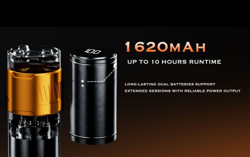 Bronc Zen Wireless Professional Stainless Steel Tattoo Machine Permanent Feature Coreless Motor 6-10 Hours Working Time Low