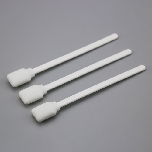 Square Head Composite Foam Cleaning Swab with White Handle