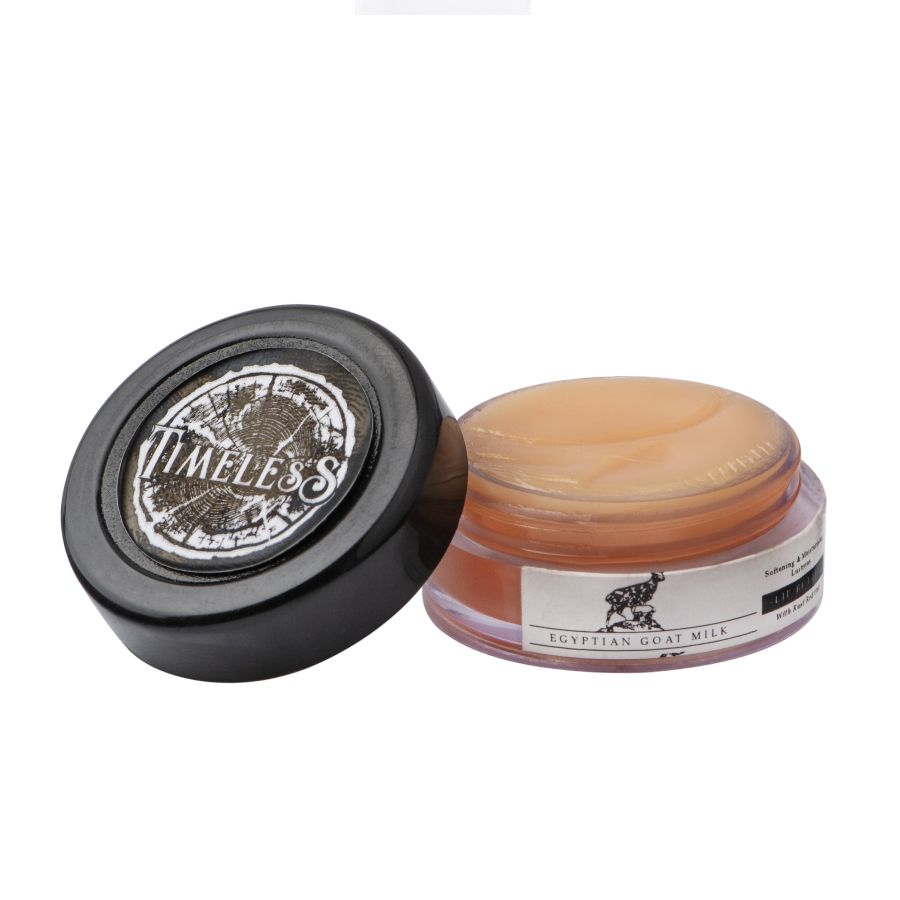 Timeless Beauty Secrets Organic Lighting Plumping & Moisturizing Goat Milk Lip Balm with Rust Red Tint