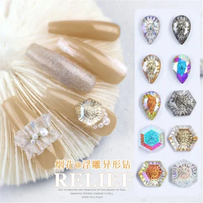 10 Styles Colorful Nail Art Crystal Stone Decoration/Accessory for Nail Beuty Designer