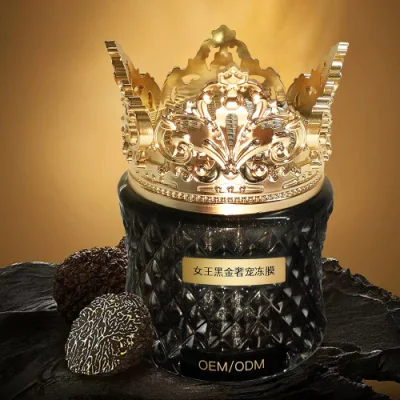 2023 Hot Sale Queen Black Gold Luxury Skin Care Cosmetics Moisturize Skin Facial Mask