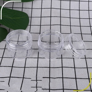 30g plastic round transparent facial cream jar, 1OZ cosmetic container
