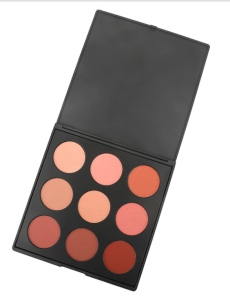 9 colors make up private label high pigmented blush palette