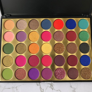 Accept Customized Large 35 Colors Beautiful Eyeshadow Palettes Make Own Eyeshadow Palette